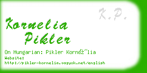 kornelia pikler business card